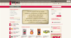 Desktop Screenshot of manjaresalimentacion.com
